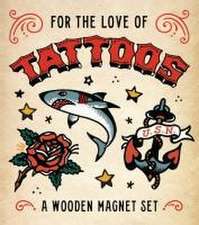 For the Love of Tattoos: A Wooden Magnet Set