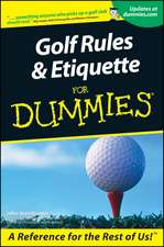 Golf Rules & Etiquette For Dummies