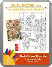 Alice In Wonderland Coloring Cards