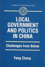 Local Government and Politics in China: Challenges from below