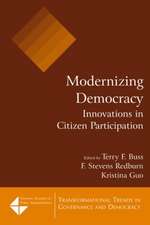 Modernizing Democracy: Innovations in Citizen Participation: Innovations in Citizen Participation