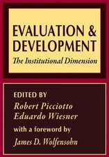 Evaluation and Development: The Institutional Dimension