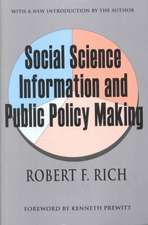 Social Science Information and Public Policy Making