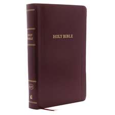 KJV Holy Bible: Personal Size Giant Print with 43,000 Cross References, Burgundy Leather-Look, Red Letter, Comfort Print: King James Version