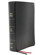 NET Bible, Full-notes Edition, Leathersoft, Black, Thumb Indexed, Comfort Print: Holy Bible