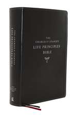 NASB, Charles F. Stanley Life Principles Bible, 2nd Edition, Leathersoft, Black, Thumb Indexed, Comfort Print