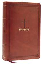 KJV Large Print Single-Column Bible, Personal Size with End-of-Verse Cross References, Brown Leathersoft, Red Letter, Comfort Print: King James Version