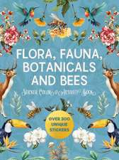 Flora, Fauna, Botanicals, and Bees Sticker, Color & Activity Book