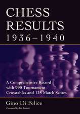 Chess Results, 1936-1940: A Comprehensive Record with 990 Tournament Crosstables and 125 Match Scores