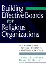 Faith & Governance – Building Effective Boards for Religious Organizations