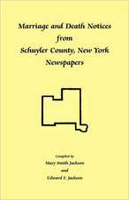 Marriage and Death Notices from Schuyler County, New York Newspapers