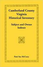 Cumberland County, Virginia Historical Inventory, Subject and Owner Indexes