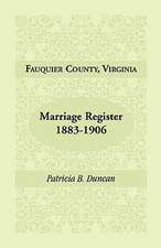 Fauquier County, Virginia, Marriage Register, 1883-1906