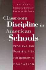 Classroom Discipline in American Schools