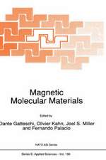 Magnetic Molecular Materials