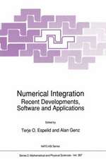 Numerical Integration: Recent Developments, Software and Applications