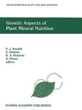 Genetic Aspects of Plant Mineral Nutrition: The Fourth International Symposium on Genetic Aspects of Plant Mineral Nutrition, Canberra, Australia, Sep