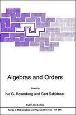 Algebras and Orders