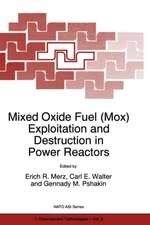 Mixed Oxide Fuel (Mox) Exploitation and Destruction in Power Reactors