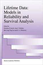 Lifetime Data: Models in Reliability and Survival Analysis