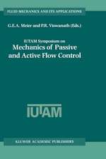 IUTAM Symposium on Mechanics of Passive and Active Flow Control: Proceedings of the IUTAM Symposium held in Göttingen, Germany, 7–11 September 1998