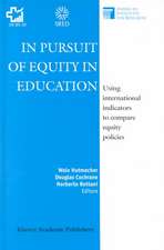 In Pursuit of Equity in Education: Using International Indicators to Compare Equity Policies