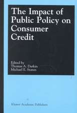 The Impact of Public Policy on Consumer Credit