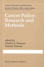 Cancer Policy: Research and Methods