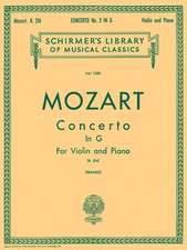 Concerto No. 3 in G, K.216: Score and Parts