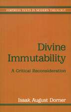 Divine Immutability: God and the Transformation of the World