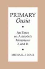 Primary "Ousia" – An Essay on Aristotle`s Metaphysics Z and H