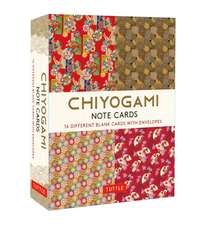 Chiyogami Japanese, 16 Note Cards: 16 Different Blank Cards with 17 Patterned Envelopes in a Keepsake Box!