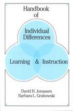 Handbook of Individual Differences, Learning, and Instruction