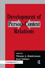 Development of Person-context Relations