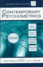 Contemporary Psychometrics