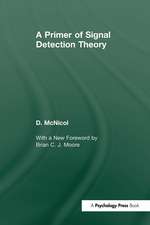 A Primer of Signal Detection Theory