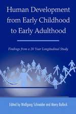 Human Development from Early Childhood to Early Adulthood