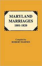 Maryland Marriages 1801-1820