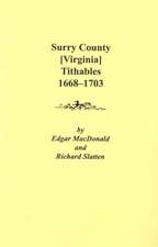 Surry County [Virginia] Tithables, 1668-1703