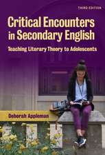 Critical Encounters in Secondary English: Critical Encounters in Secondary English