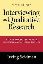 Interviewing as Qualitative Research