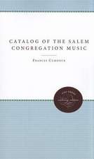 Catalog of the Salem Congregation Music