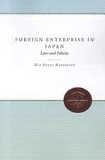 Foreign Enterprise in Japan: Laws and Policies