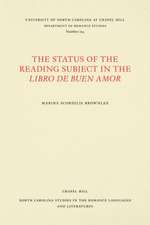 The Status of the Reading Subject in the Libro de Buen Amor