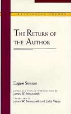 The Return of the Author