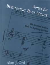 Songs for Beginning Bass Voice