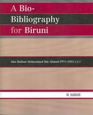 A Bio-Bibliography for Biruni