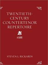 Twentieth-Century Countertenor Repertoire