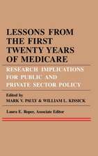 Lessons from the First Twenty Years of Medicare – Research Implications for Public and Private Sector Policy