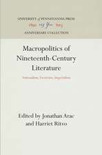 Macropolitics of Nineteenth–Century Literature – Nationalism, Exoticism, Imperialism